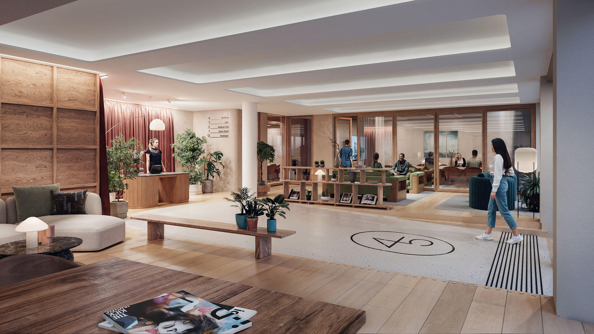 An indicative CGI view of reception