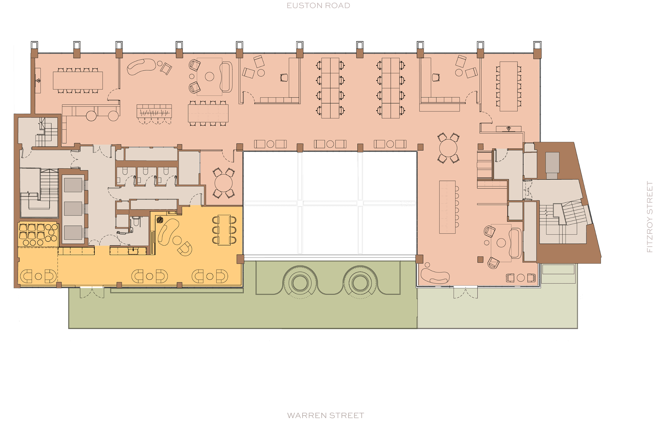 Fourth floor test fit plan