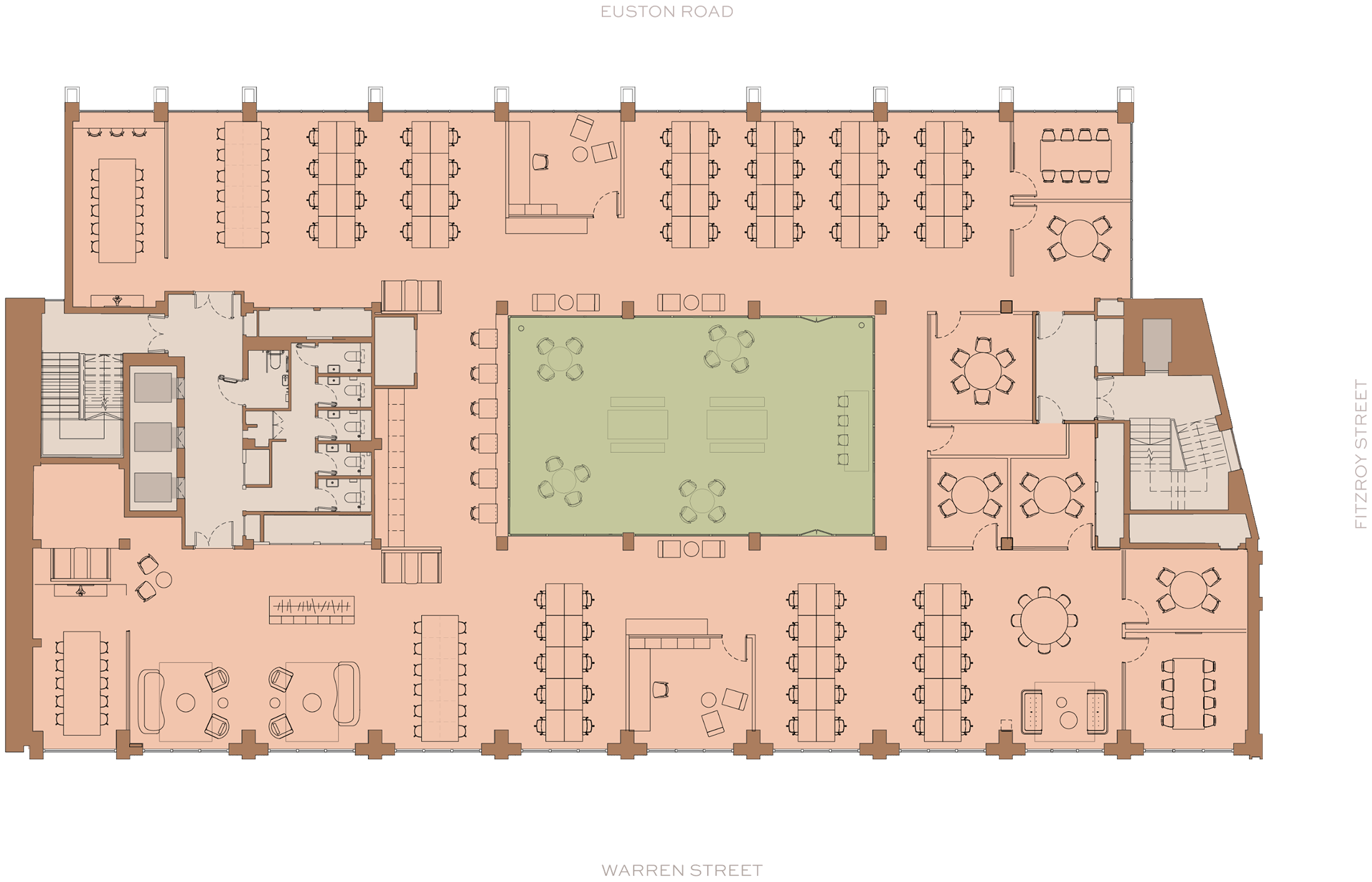 Third floor test fit plan